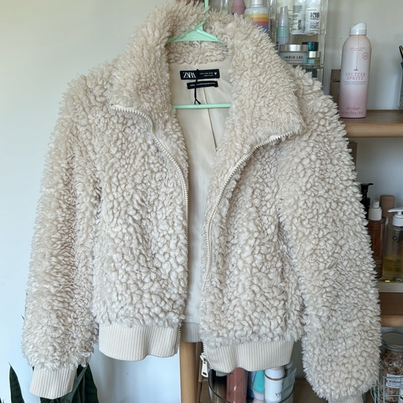 Furry Sherpa Zara Coat (small) - Picture 1 of 5